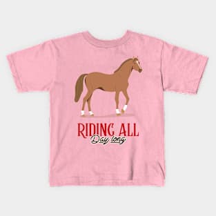 Horse Lover Horses Horse Riding Horse Rider Kids T-Shirt